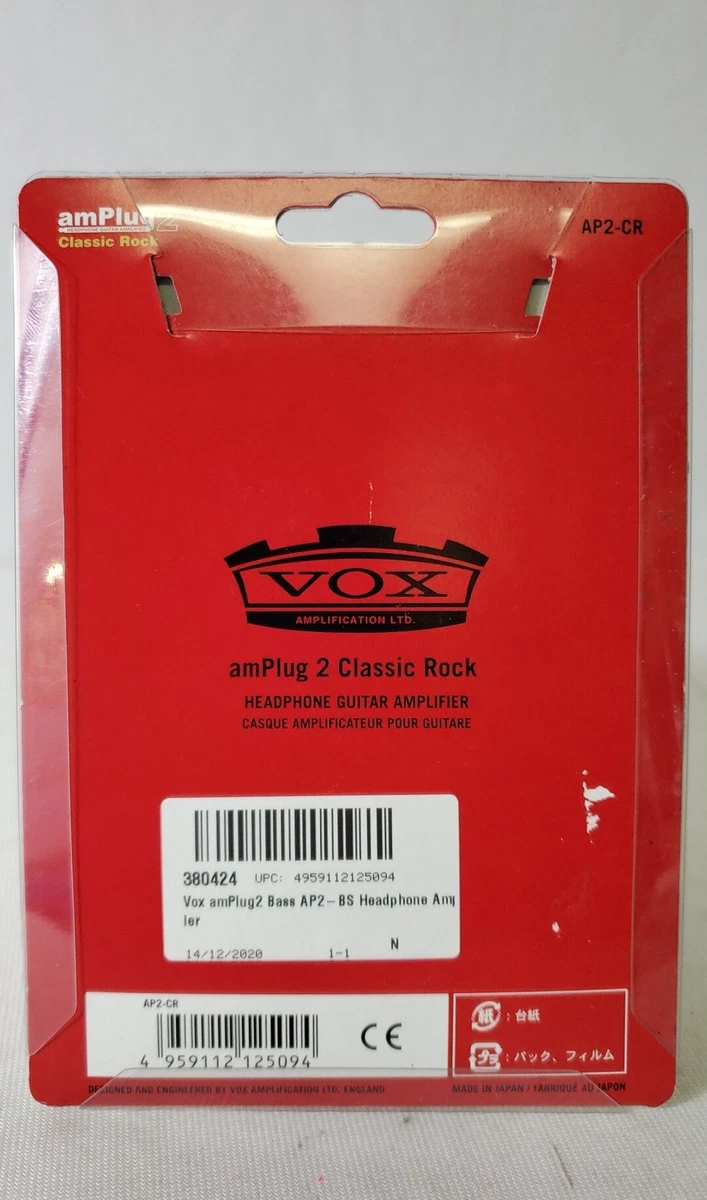 Ampli Casque pour Guitare Electrique VOX - AP2-CR - V2 - Classic Rock