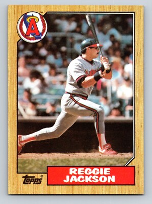 1987 Topps 300 Reggie Jackson California Angels