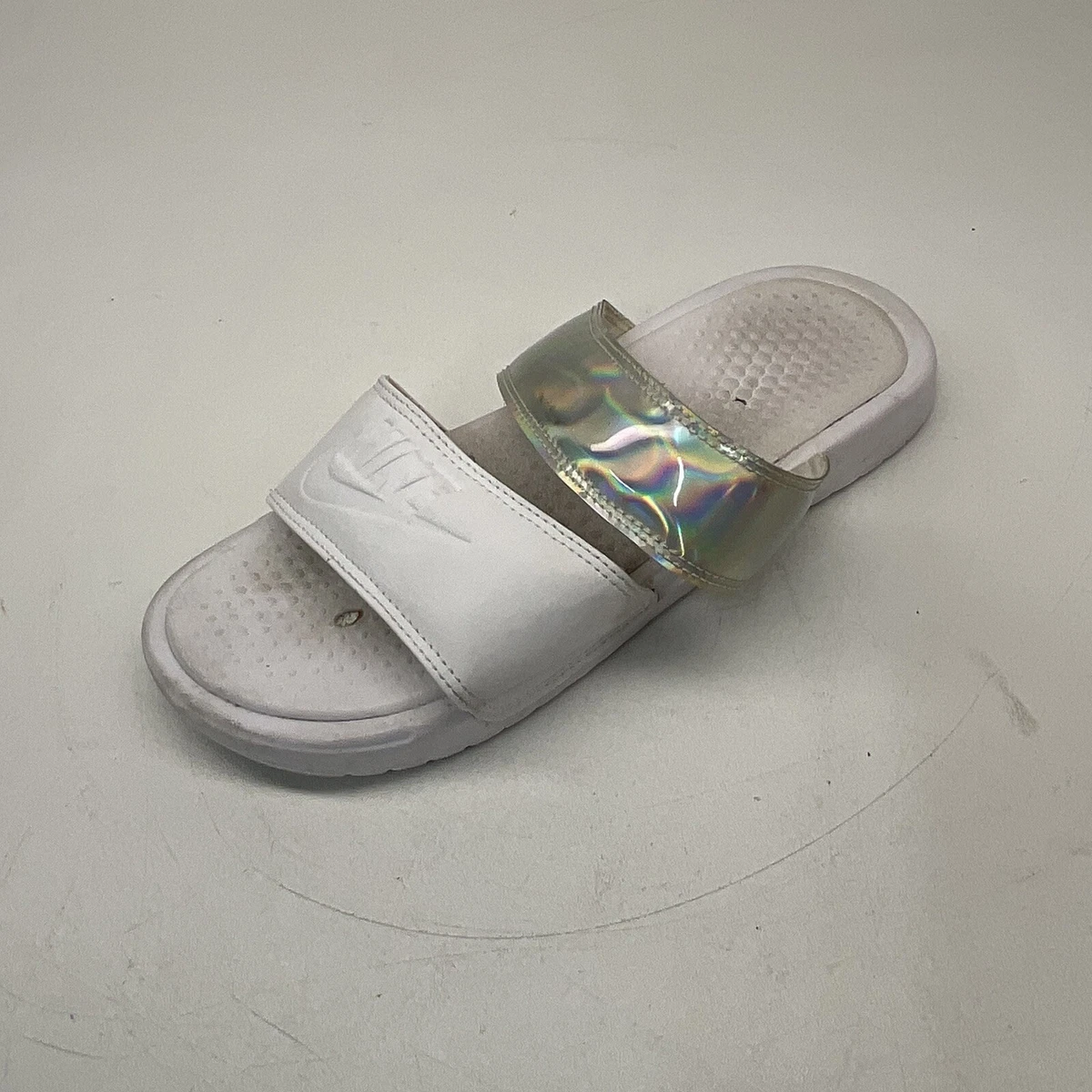 Benassi duo slides best sale white