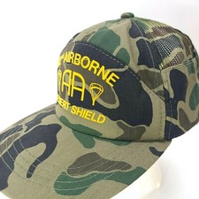 82nd AIRBORNE Mesh CAP US Army Hat Desert Camo Military Baseball NOS