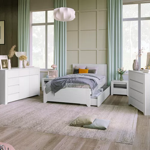 Small dresser nightstand set deals