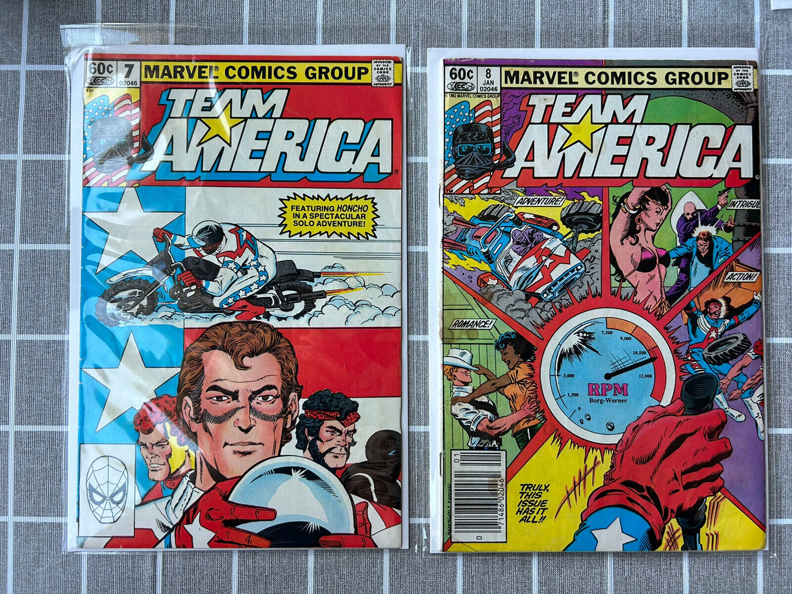 Team America # 7 and 8, Lot Of 2, VF, Marvel