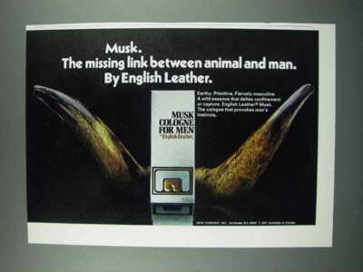 1975 English Leather Musk Cologne Ad - The Missing Link