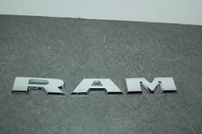 USED 2013-2018 " RAM " Door Side Emblems Letter 1500 Badge 3D Sticker Decals