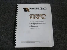 National 839 Boom Truck Crane Parts Catalog Owner Operator Service Repair Manual