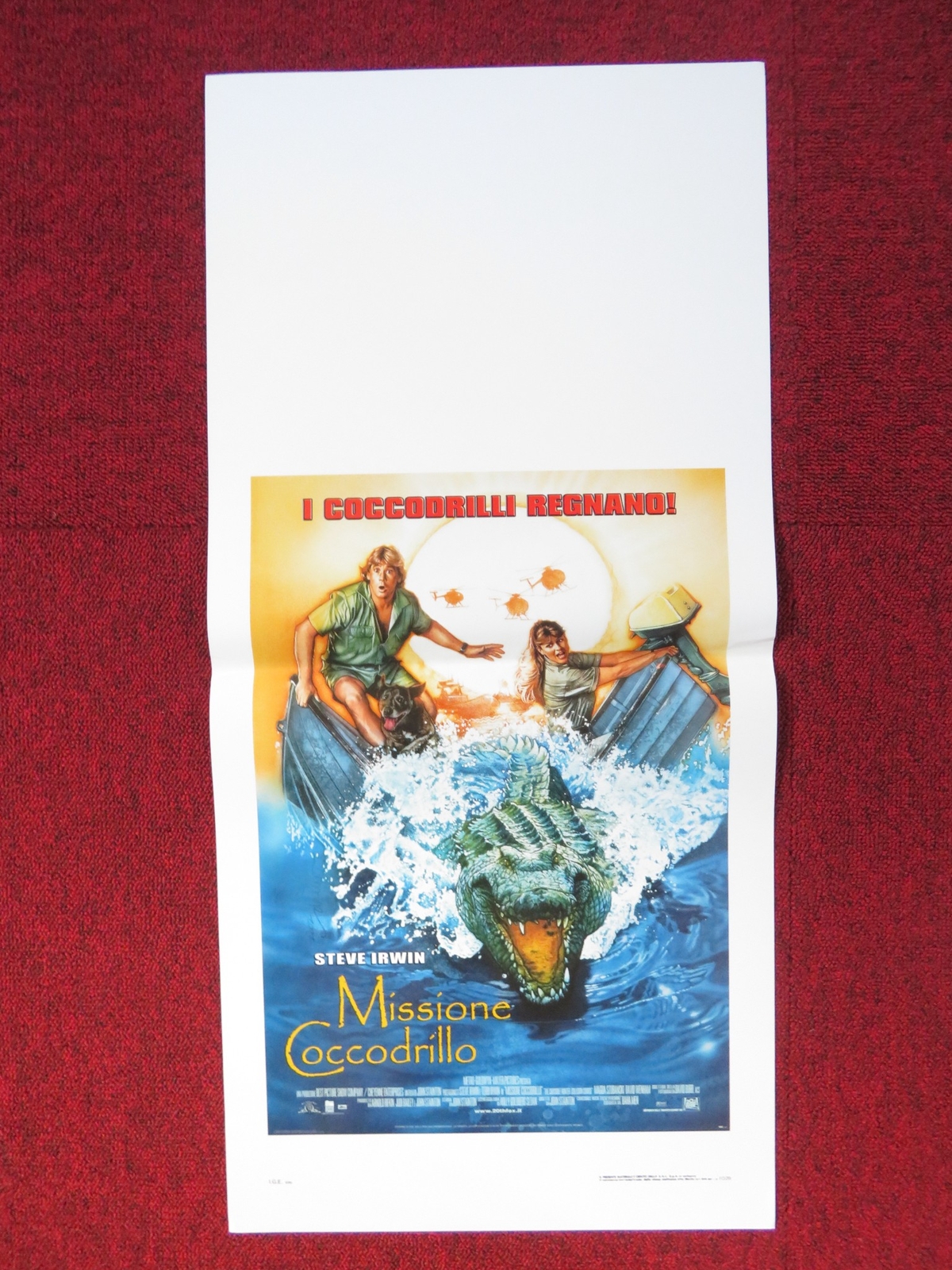 Locandina originale film Missione coccodrillo (2002) - Regia di John Stainton