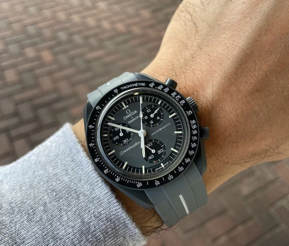 moon swatch mercury strap