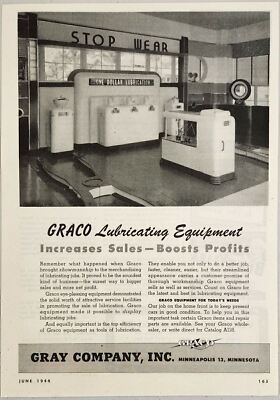 1944 Print Ad Graco Auto Service Lubricating Equipment Gray Company Minneapolis