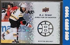 A.J. Greer 2023-24 Upper Deck 2 Director of Boards Sparkle #DB-2 Boston Bruins