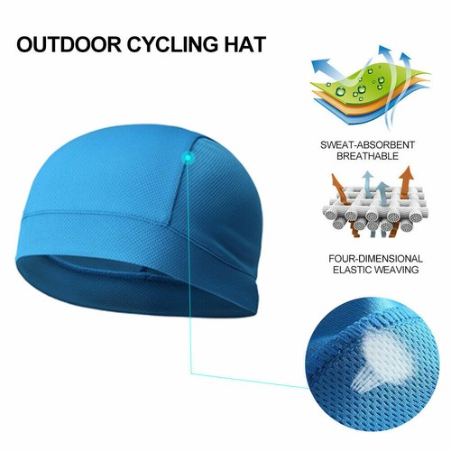 Mens Sport Skull Cap Motorcycle Helmet Liner Skiing Du Doo Do Rag Hat Beanie Cap - Picture 7 of 27
