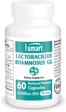 Supersmart Lactobacillus Rhamnosus GG 10 Billion CFU per Day 60 Capsules