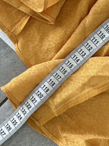 Forever New Slip Dress Womens 14 Yellow Golden Waterfall Midi - Picture 9 of 9