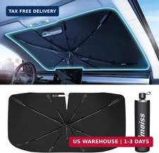  Upgraded Nmoiss Windshield Sun Shade Umbrella - Vinyl Coating Heat Shield Pr