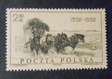 POLAND, POLSKA, 1958  Polish Post .Diligence  2.50 zl. Cpl set MNH**