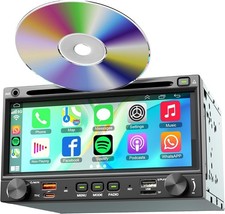 Double Din Car Radio with CD/DVD Play Stereo 7 Inch HD Screen Head Unit