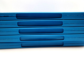 5x Nintendo Wii U Game Cases Boxes Replacements - Blue - Brand New