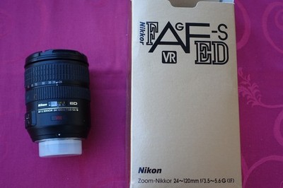 Nikon Zoom Objektiv AF-S 24-120mm, 1:3,5-5,6 ED, VR,sehr gut erhalten,OVP