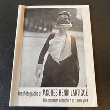 1963 PHOTOGRAPHS OF JACQUES HENRI LARTIGUE BOOK - MUSEUM OF MODERN ART