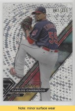 2017 Topps High Tek Pattern 1 Tidal Diffractor 62/250 Carlos Carrasco READ 1u6