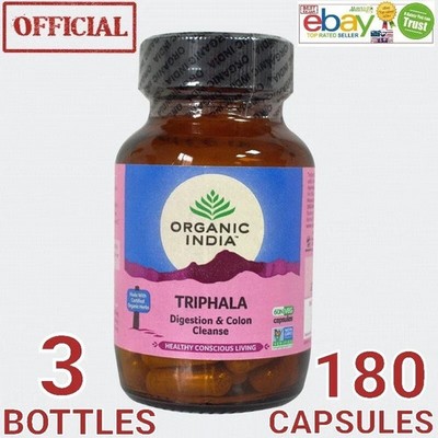 3 x Bio Indien Triphala 180 Kapseln Verdauung, Darmreinigung & Immunität Unte...