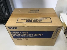 DNP Pure Premium Media for DS820A Printer, 8x12", 2x 110 Print Rolls (220 Total)