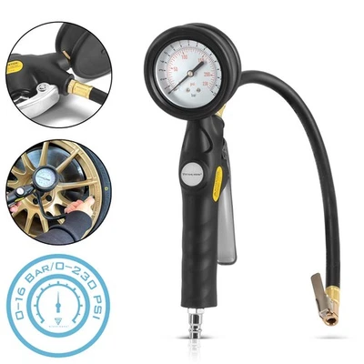 STAHLWERK Druckluft Reifenfüllpistole DRA-162 ST Reifenfüller Manometer 0-16 Bar - Bild 1 von 4