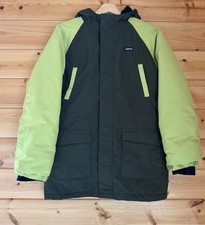 Lands End Squall Jacket Youth Kids Large 12-14 Fleece Lined Winter Coat Hooded