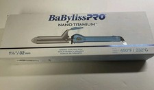 BaByliss PRO Nano Titanium 1.25 inch Ultra-Thin Straightening Iron - Blue