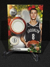 2025-26 TOPPS HOLIDAY BASKETBALL PLAYER RELIC EGOR DEMIN BROOKLYN NETS RC #PR-ED