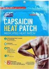Bulk Case of 6 Capsaicin Hot Patch by Coralite 6 