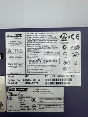 Extreme Networks EPS 500 Power Supply für Netzwerkgeräte