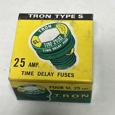 (4 Pack) Tron Time Delay Sl 25 Amp Fuse NOS