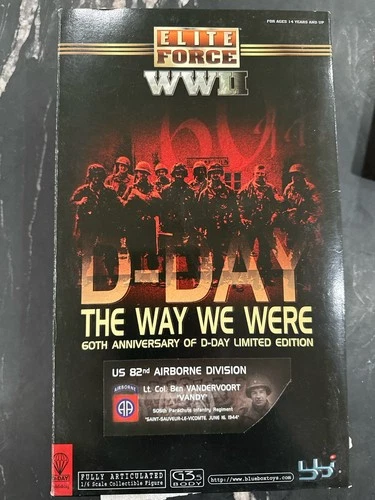 Gi Joe Dragon WW2 Army Man Soldier 82nd Airborne Paratrooper D-Day Normandy Vand