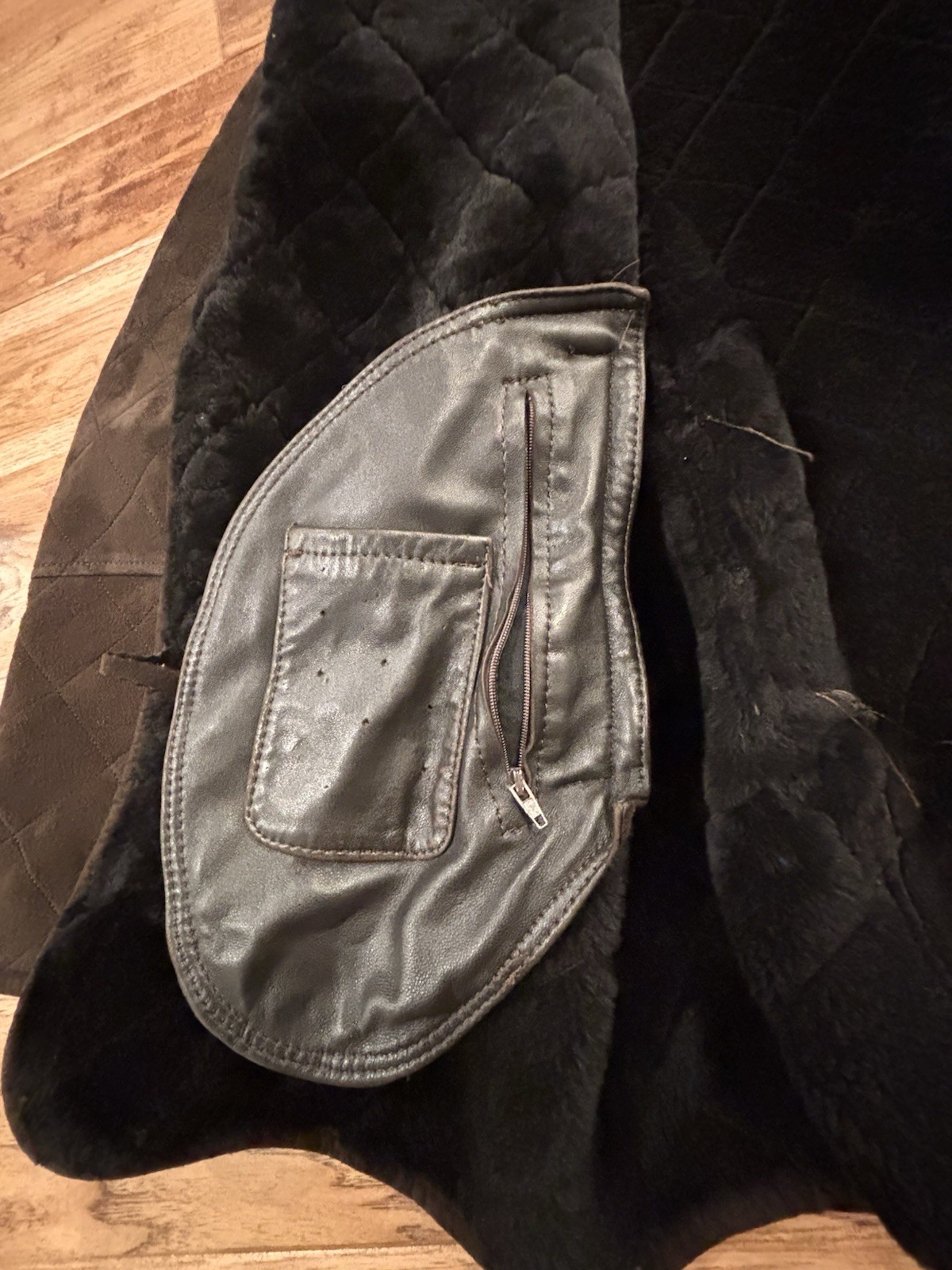 Di Bello Shearling Sheepskin Coat Jacket Brown Made In Italy Size 58 Size 48 US