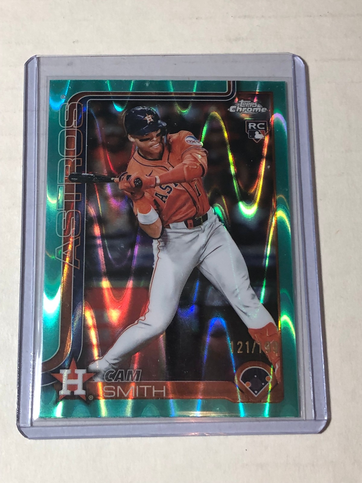 2025 Topps Chrome Update #USC145 Cam Smith Raywave Aqua Refractor  /199 RC