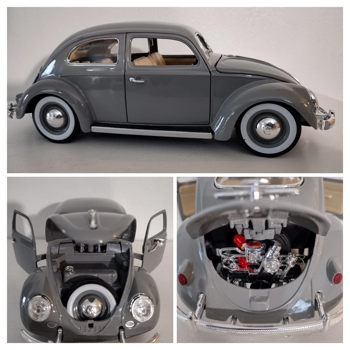 burago フォルクスワーゲン Bburago 1:64 VW Golf GTI (2017) Silver Diecast Model Car - New