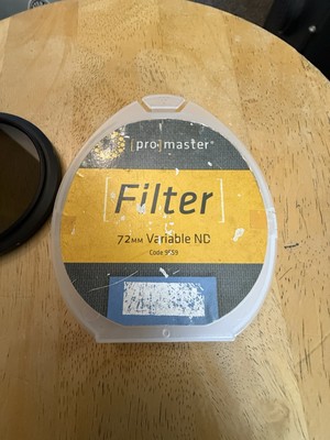 pro master Lens filter 72 mm variable nd Code 9559 Mikes Camera