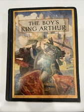1925 THE BOY'S KING ARTHUR by Sir Thomas Malory Edited by Sidney Lanier HB