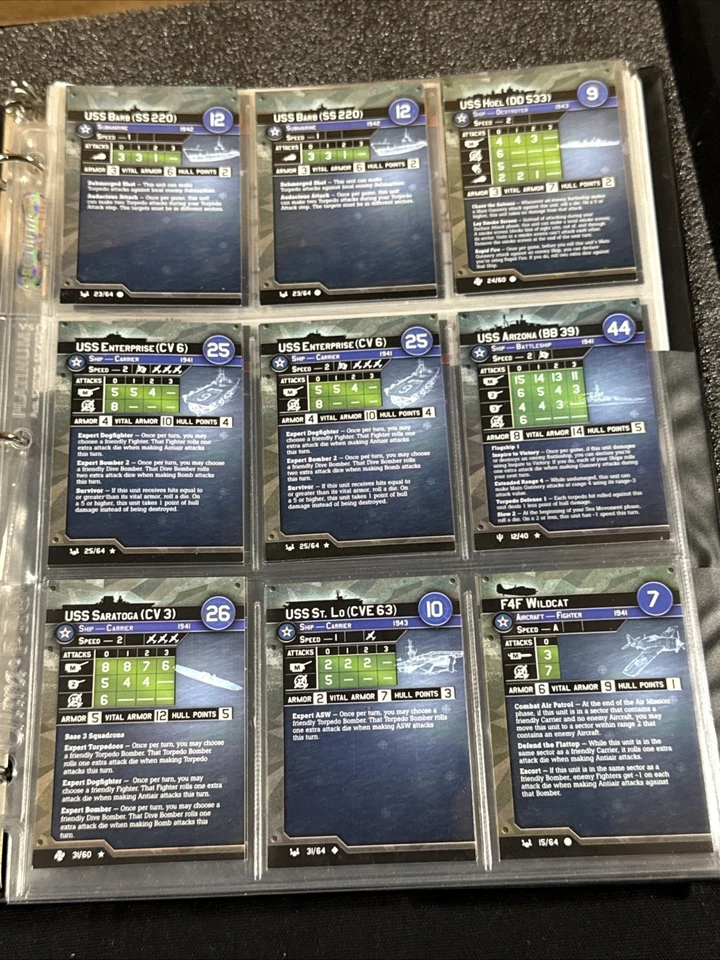 El Eje y los Aliados Guerra en el Mar Múltiples Flotas 35 Cartas + Carpeta Foto 2 de 4