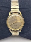 Vintage Omega Seamaster Automatic 34mm Crosshair Dial Gold Cap Mens Watch