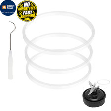 3 Pack Rubber Gaskets Replacement Seal White O-Ring 3 PCS 3.22 Inch Gaskets 