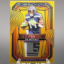 2024 Obisidian DK METCALF Magmatic Memorabilia Laundry Tag Gold /10 READ on cond