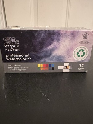 Windsor Newton Field Pocket Set Professional Watercolour Watercolor Paints 12