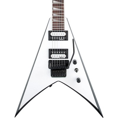 Jackson JS Series King V JS32 Electric Guitar White with Black Bevels