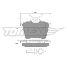 Satz Bremsbeläge Bremsklötze hinten für Peugeot 407 6C 6D SW 6E 607 9D | 1659