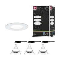 Paulmann 92980 Nova LED Einbauleuchte 3Er Set Rund 3X6,5W Einbaustrahler Weiß