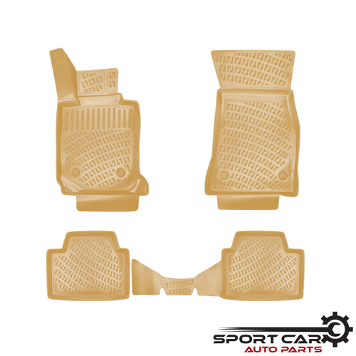 Tapis sol 3D TPE beige BMW Série 3 G21 Touring 2019–2026 sur mesure étanche - Photo 2/12