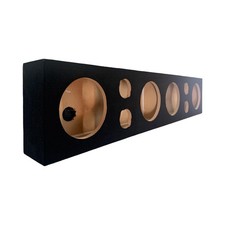 Sound Bar 6 1/2 4-Hole and 3 Tweeters Sealed Speaker Pod Box-Black