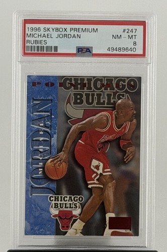 Michael Jordan [Rubies] #247 1996 Skybox Premium card
