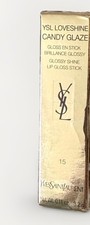 Yves Saint Laurent YSL Candy Glaze Lip Gloss Stick Showcasing Nude NIB .11 oz